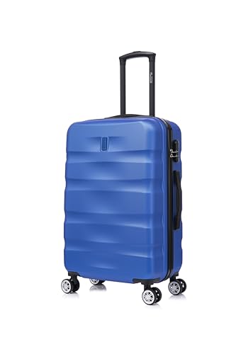 CELIMS - Valigia Media 20 kg Rigida Blu Leggera | Valigia da Stiva 65cm Donna | Lucchetto Integrato...