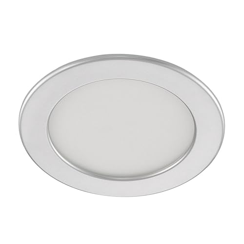 PRIOS LED Foco empotrado Cadance (Moderno) en Gris hecho de Aluminio e.o. para Cuarto baño (1 llama, foco, lámpara techo pared