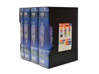 Carpeta de 80 Fundas A4 Deluxe con Caja