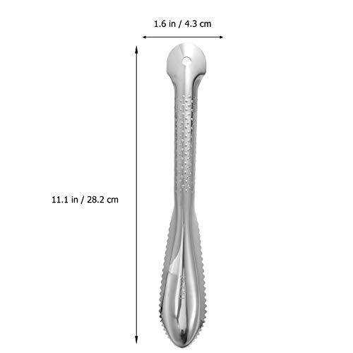 Hemoton 2Pcs Escamador de Peixe Mais Rápido Faca de Marisco Dente de Serra Ferramenta de Cozinha Lim
