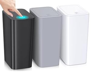 Rtwdkfq Black White Grau Küchenabfalleimer 3er-Set