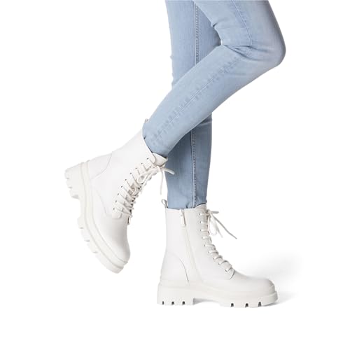 Tamaris Damen Schnürstiefel Leder; TAUPE/beige; 38 EU – Ansicht 6