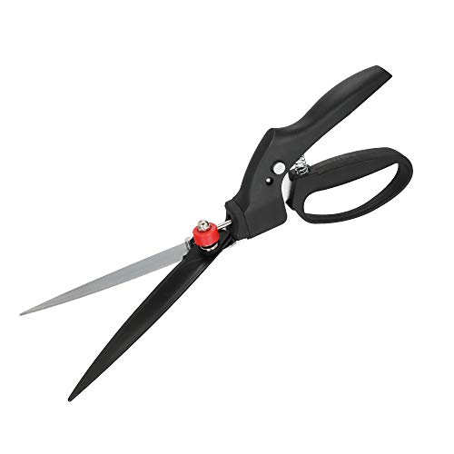 GARTOL Grass Shears Garden Clippers-180 Degrees Rotating Cutter Head, SK-5 Steel Blade, Garden Grass Scissors, Good for Trimming Various Grass and Light Hedges
