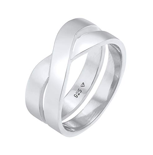 Bague en argent sterling 925 Kuzzoi large anneau poli 9 mm