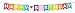 LOVENJOY Pre-strung Assembled Happy Birthday Banner Rainbow Bunting Decorations, Durable Felt Fabric Reusable