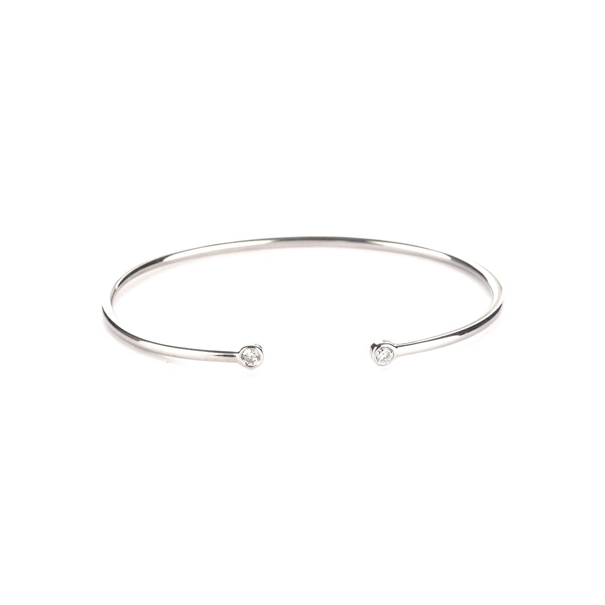 shaya by Caratlane | 925 Silver|3 mm Stone See You Again Bracelet in 925 Silver | Gifts for Womens & Girls-picture-8