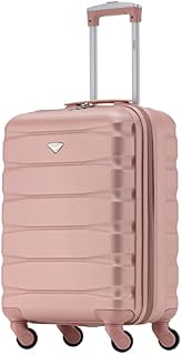 Flight Knight Lightweight 4 Wheel ABS Hard Case Suitcases Cabin Carry On Hand Luggage Approved for Over 60 Airlines Including easyJet, Jet2 & Maximum Size for Ryanair (Priority) 55x40x20cm