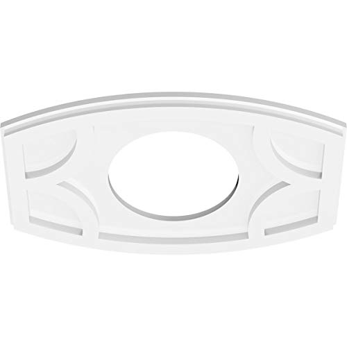Image of Ekena Millwork CMP18X12KY-07000 Kailey Architectural Grade PVC Contemporary Urethane Ceiling Medallions 18 inchW x 12 inchH x 7 inchID x 9 3 /4 inchC x 1 inchP