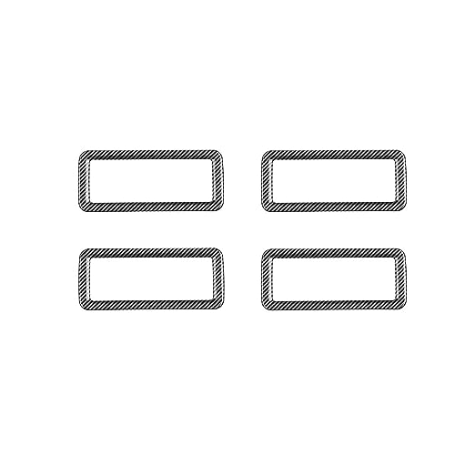 Hyorabyn 新型ヴォクシー 90系 / 新型ノア90系 令和4年1月〜に適用リアルーフ エアコン装飾パーツインテリア送風口カバー吹き出し口ドレスアップアクセサリー4PCS ABSカーボン柄