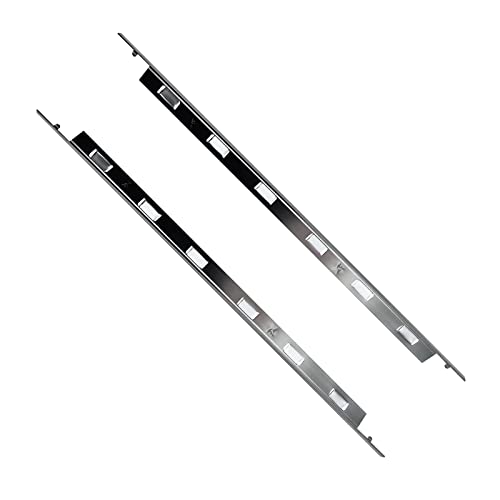 Stove Counter Gap Cover,Stove Gap Covers Space Aluminum, Kitchen Stove Gap Filler, Left and Right 2 PCS (Black)