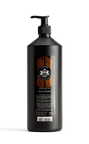 Dear Barber Men's Shampoo, Multi Purpose for Hair and Beards, for all Hair Types 1L Cover