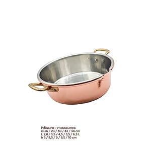100madeinitalycopperpotitalianrisottocopperchefpot102x3inch3qt2brasshandlespracticalspouthandhammeredricecookeritaliancookwarepurecopper Urban Country Home Decor 100 made in italy copper potitalian risotto copper chef pot 102×3 inch 3 qt 2 brass handles practical spout hand hammered rice cookeritalian cookware pure copper urban country home decor