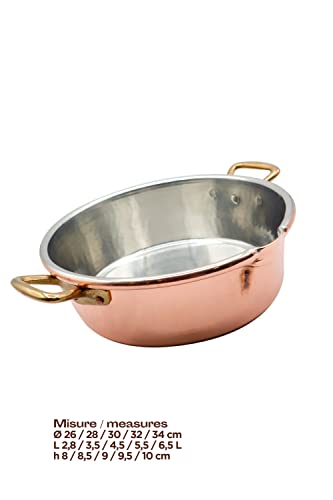 100madeinitalycopperpotitalianrisottocopperchefpot102x3inch3qt2brasshandlespracticalspouthandhammeredricecookeritaliancookwarepurecopper Urban Country Home Decor 100 made in italy copper potitalian risotto copper chef pot 102×3 inch 3 qt 2 brass handles practical spout hand hammered rice cookeritalian cookware pure copper urban country home decor