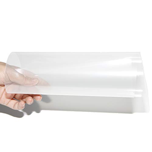 Rear Projector Film Adhesive Holographic Projection Film for Home Cinema and Office Presentation, Clear with a Little Grey, 8.3'x11.7'