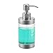 iYInJuan Dispensador de Jabón Líquido 350ML Acero Inoxidable 304, Dispensador de Champu Rellenable para Cocina Baño Lavabo Desinfectante Manos Champú Gel de Ducha – Transparente