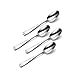 Oneida Silverware Set, Moda Fine Teaspoons Flatware Set, Service For 4, 18/10 Stainless Steel Spoons, Dishwasher Safe Utensils, Home And Kitchen, Spoons, Tea spoon (Silver, 4 Piece)