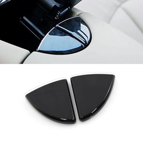 Goodithy Compatible with Mercedes Benz E Class W211, Center Console Armrest Box Lid Switch Button Cover Trim Replacement E200 E300 E350 2005 2006 2007 2008 (Black)