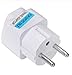 Produktbild Bester Preis Universal UK US AU nach EU Weiß Europäischen Ladegerät Steckdose Stecker Netzteil Reisewandler