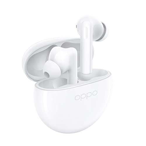 OPPO Enco Buds 2 - ワイヤレスヘッドフォン、ノイズキャンセリング、Bluetooth 5.2、IP54 防水 - ホワイト