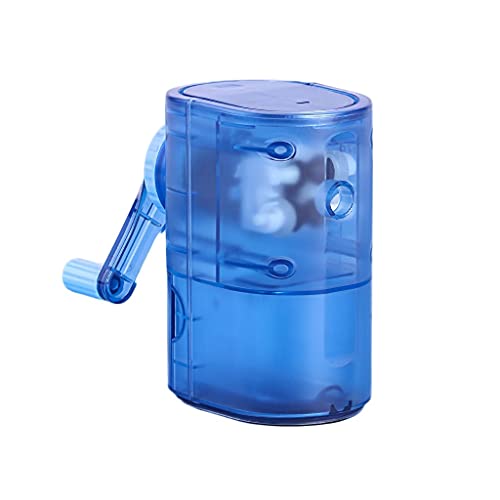 puntenslijper voor Handleidingspennerslijper Eenvoudig transparant verscherpingsvermogen voor nr. 2 potlood Beste klaslokaallijper Ultra-draagbaar Vulpuntenslijper (Color : Blue)