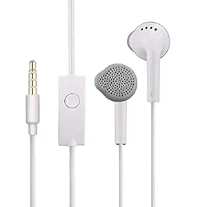 In-Ear Headphones Earphones for Oppo A52, A 52 Earphone Original Like Wired Stereo Deep Bass Head Hands-free Headset Earbud With Built in-line Mic, Call Answer/End Button, Music 3.5mm Aux Audio Jack Original YS(B4,WHITE)