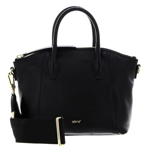 Abro Leather Ariete Ivy Handbag Black/Gold