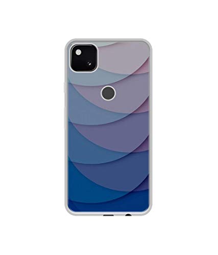 Image of Waves Pattern Print Design Printed Silicon Soft TPU Back Case Cover for Google Pixel 4A