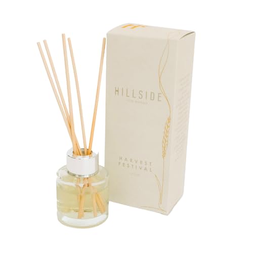 Harvest Festival Reed Diffusers Oil Diffusers for Home Warm White Pumpkin Fragrance with Delicate Notes of Golden Amber Valencia Orange 67 Fl Oz