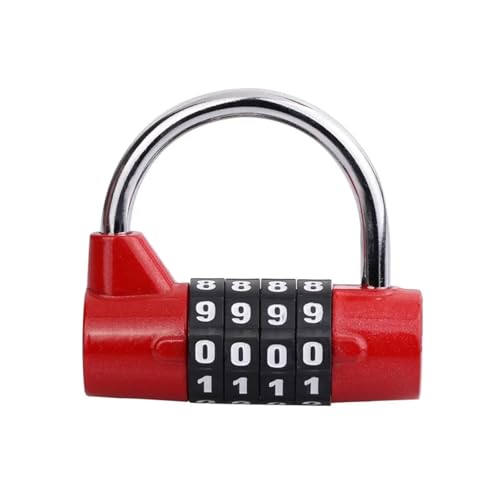 Cadenas à combinaison en alliage zinc de voyage sécurité rouge - 2