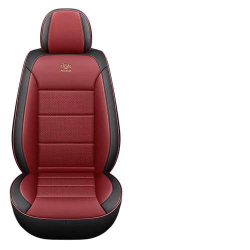 nenyan Autositzbezüge Komplett Set Universal | Schonbezüge für VW Volkswagen Golf Touran Golf Polo Golf Variant Golf 5 S Golf 4 Golf 7 | Auto Sitzbezüge Schwarz Rot