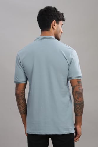 Image of ADRO Polo T Shirt for Men | Black Polo T-Shirt | 100% Cotton Polo Tshirt | Regular Fit Polo| Available in Plus Size Polo