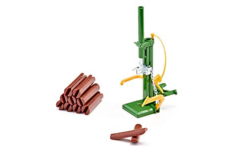 siku 2468, Holzspalter, 1:32, Metall/Kunststoff, Grün, Inkl. 10 Kunststoff-Baumstämme – Bild 6