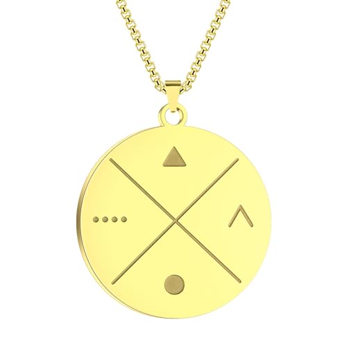 Collier pendentif géométrique cadeau idéal femme style vintage