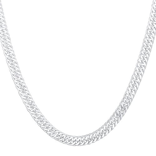 Collier chaîne latérale plate, le cadeau de mariage idéal pour homme et femme