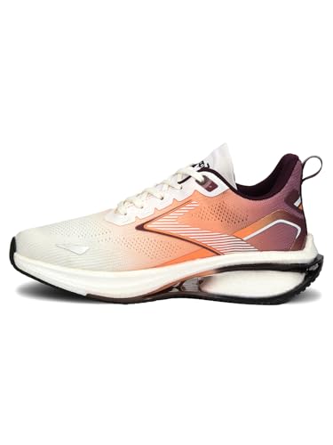 Image of Liberty Leap7x Moscow-6 Lacing Sports Running Shoes for Men - Tan | Comfortable and Durable Lace-Up Closure - Suitable for Lacing Walking, Gym, Jogging, Outdoor Shoes for Gents - Cushioned Footbed