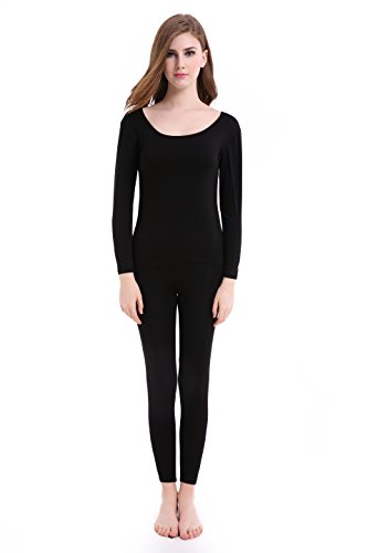 CnlanRow Women's Ultra Thin Thermal Underwear Set