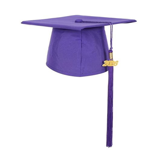 Image of Matte Kindergarten Preschool Graduation Gown and Cap Set with Year Tassel for Kids