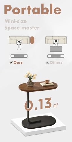 Image of Homeland Design your Heritage Portable Laptop Table, Light Weight, Modern, Attachable to Bed and Sofa, Side Table, Night Stand, Small Coffee Table (101-HJ-HTM)