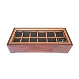 Personalized Watch Box, Handmade Watch Box for Men, Black Walnut Watch Case, Gift for Husband (8-10-12 Slots)