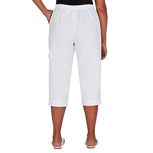 Alfred Dunner Women's Petite Cargo Pocket Capri2