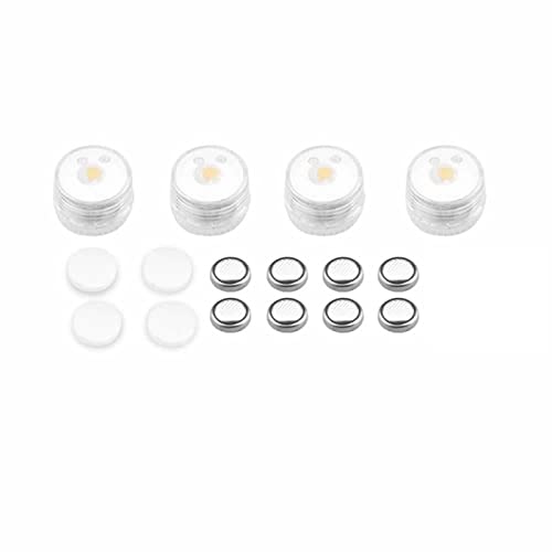 YSJJZRL 4 Pcs Drone LED Signal Lights, Drone Night Flying LED Light, Drone Strobe LED Light Drone Accessoires pour DJI FPV Combo Mavic 3/Air 2 2S Mini 2/2 Pro et Plus(White Bright)