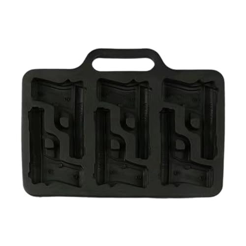 Molde para Cubos de Hielo Flexible en Forma de Pistola miniatura 4