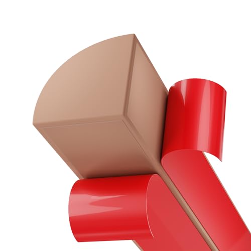 Flexible Quarter Round Molding, Peel and Stick Silicone Flexible Moulded Trim for Corner Ceilings, Floors, Bathrooms, Kitchens, Countertops (Brown, 1/2 x 1/2 x 39Inch)