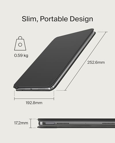 Image of Belkin Pro Keyboard Case w /Magnetic Stand, Backlit Bluetooth Keyboard, Multi-Gesture Controls, Magnetic Apple Pencil Storage Compatibility, & Multimedia Keys for iPad Air 10.9 inch & iPad Pro 11 inch - Black