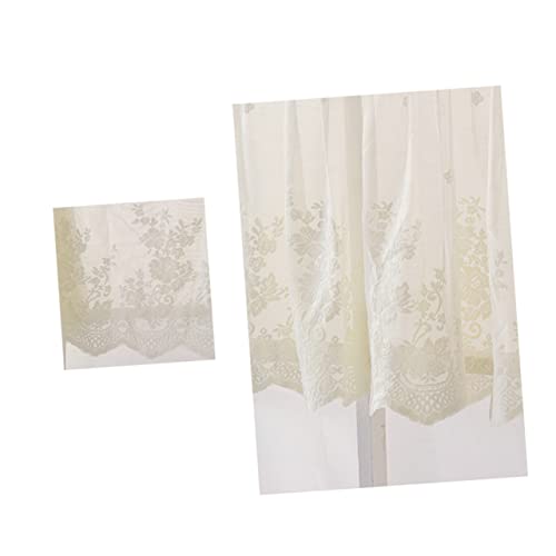 Cortina corta de poliéster Cabilock con encaje beige para evitar reflejos en el cuarto infantil 7
