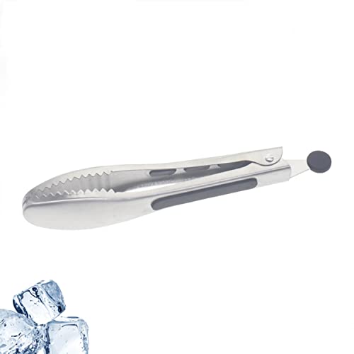 Sliou Stainless Steel Ice Pliers With Serrations, Used For Ice Bucket Ice Candy Bars, Coffee Bars, Food Services, Suitable For Bars, Kitchens, And Restaurants. #TOP4