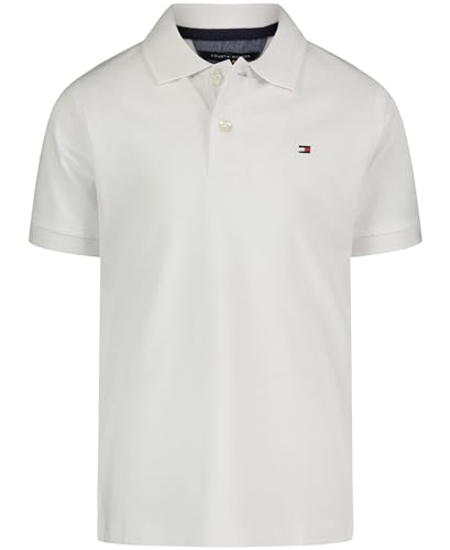 Tommy Hilfiger Boys' Legacy Short Sleeve Pique Ivy Polo Shirt, Button Closure