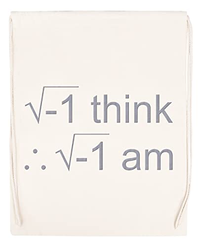 I Think Therefore I Am Bolsa de Deporte Con Cordón Beige Drawstring Sport Bag
