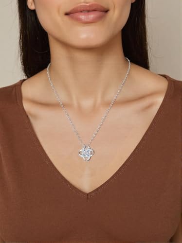 Friendship Necklace,S925 Sterling Silver Friendship Gifts for Women,Romantic Love Knot Best Friends Gifts for Anniversary,Valentine's Day,Chrismas,Birthday for Bestie,BFF,Her 6