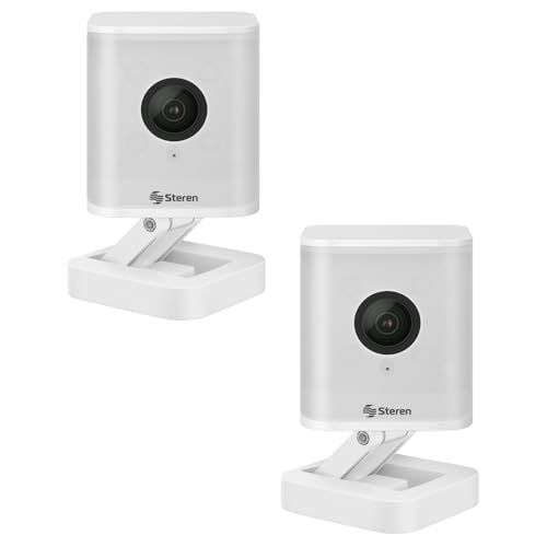 El Mejor Listado de Camaras de Vigilancia Steren - 5 favoritos. 42 STEREN 2 Mini cámaras de Seguridad Wi-Fi 6, 4 Mpx fijas, Doble Banda, para Exterior | Doble Banda, Fijas para Exterior, Vigilancia HD Inteligente | CCTV-625